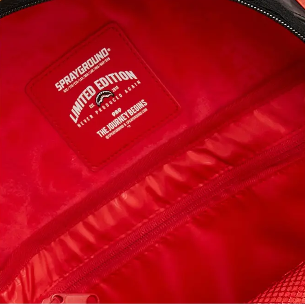 Alternative view of Balo SPRAYGROUND PVC Polyvinyl Chloride 'Black Red' 910B6781NSZ