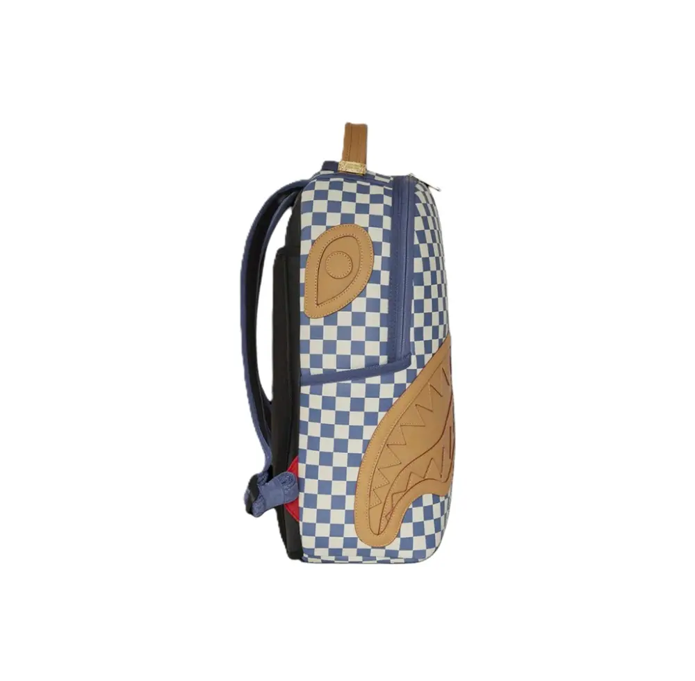 Balo Sprayground Zipper Fabric ‘Blue White’ 910B6720NSZ - Ảnh 5