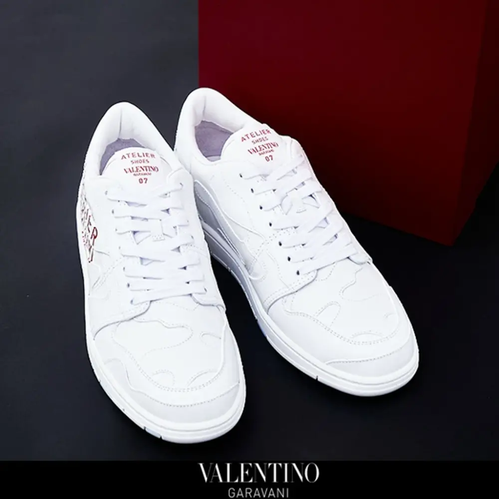Giày Valentino Atelier 07 Low ‘White Camo’ WY2S0E73-BMH-0BO - Ảnh 5