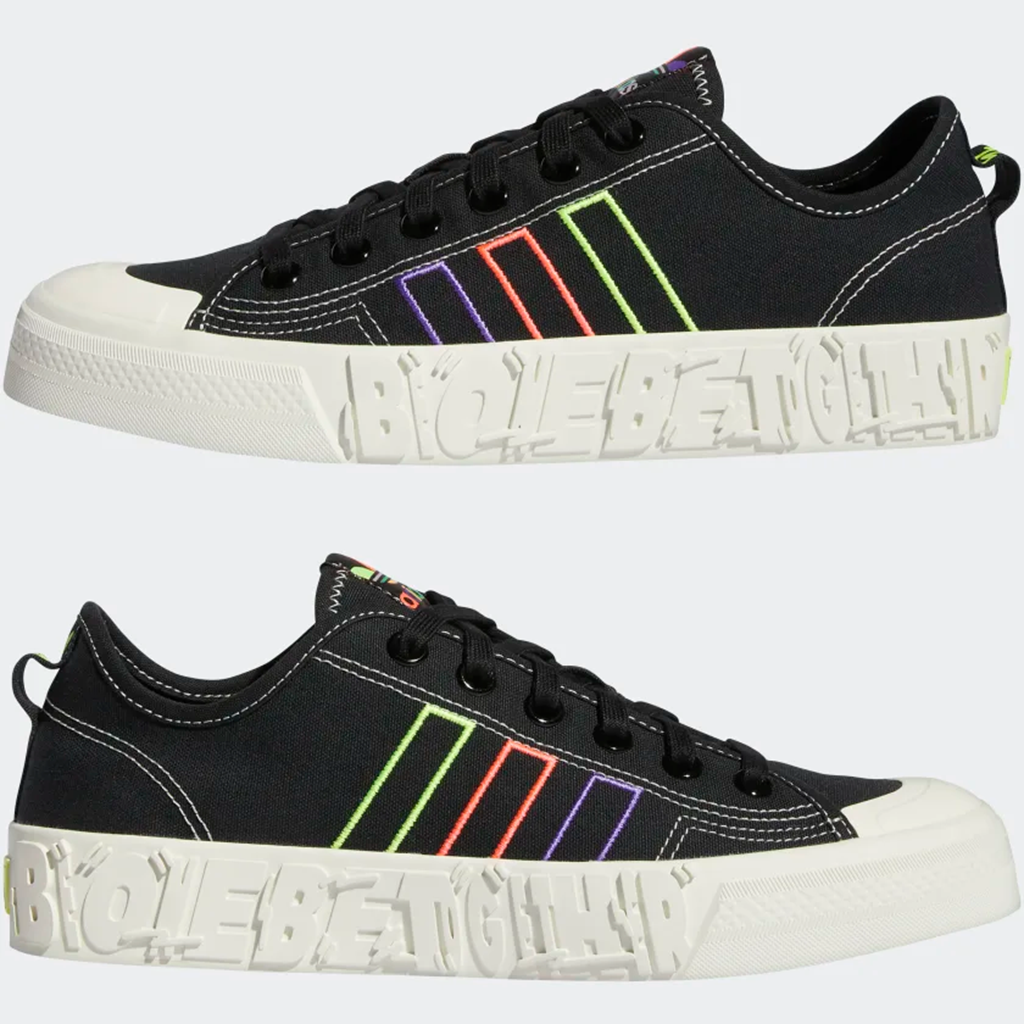 Giày Adidas Nizza Lo Pride ‘Black’ GX6391 - Ảnh 4
