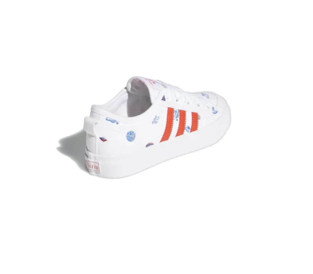 Giày Adidas Nizza J ‘White And Orange’ H01101 - Ảnh 5