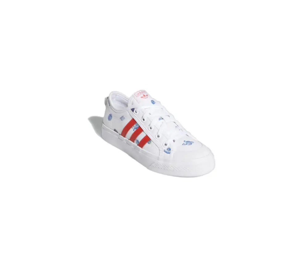 Giày Adidas Nizza J ‘White And Orange’ H01101 - Ảnh 4