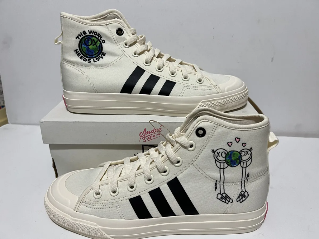 Giày Adidas x Andre Saraiva Nizza Hi RF xld ‘White’ GZ2204 - Ảnh 4