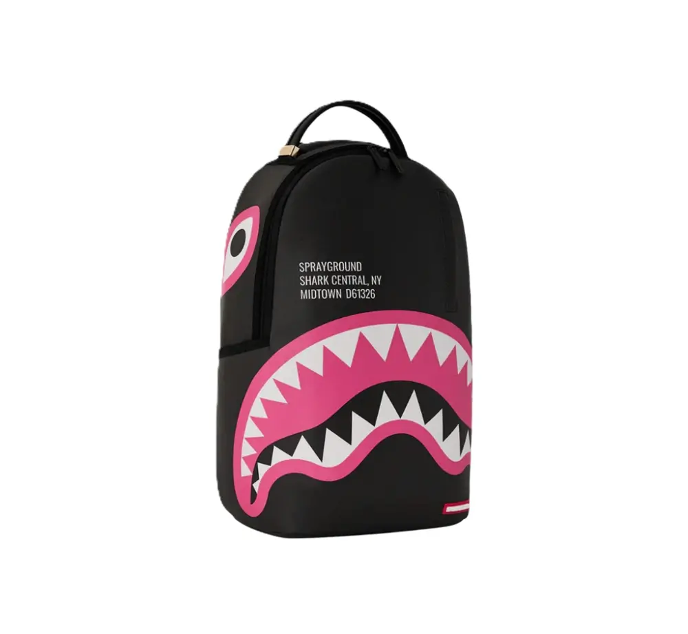 Alternative view of Balo Sprayground Shark Mouth ‘Black Pink’ W1035718
