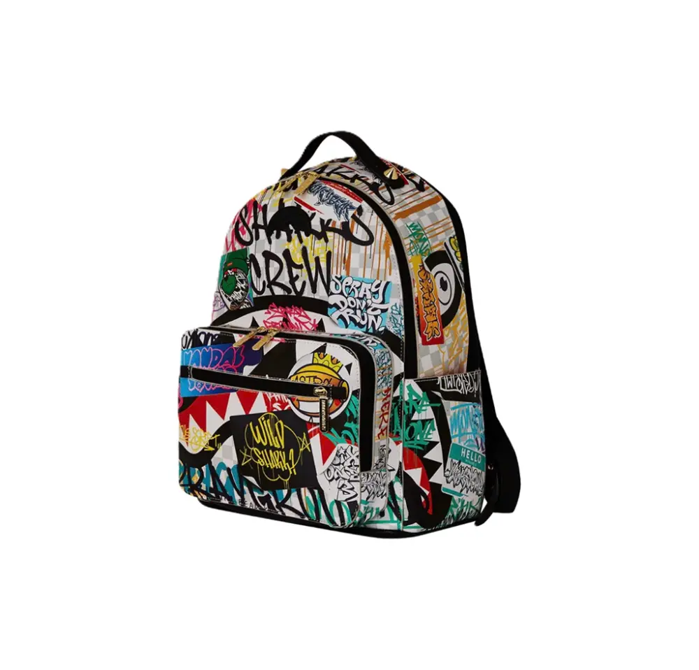 Balo Sprayground Shark Mouth Graffiti ‘Multicolor’ W1035710 - Ảnh 4