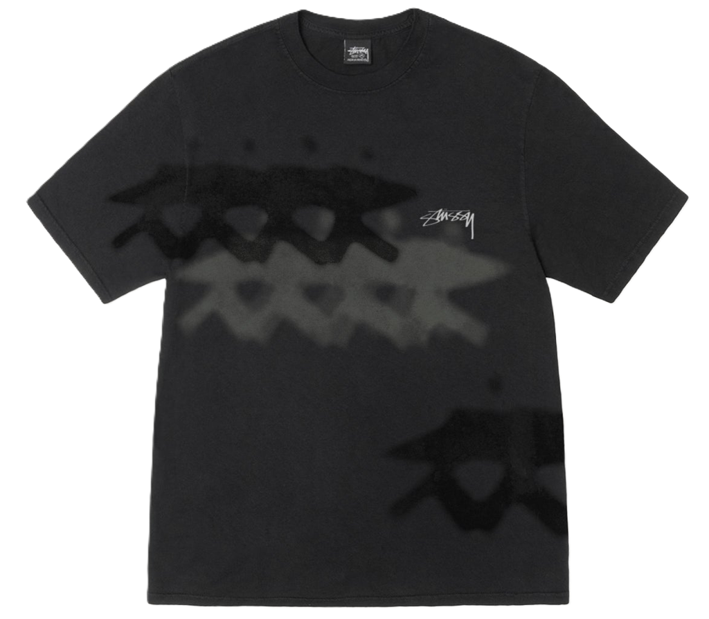 Áo Stussy Low Tide Tee Pigment Dyed 'Black' 1905139