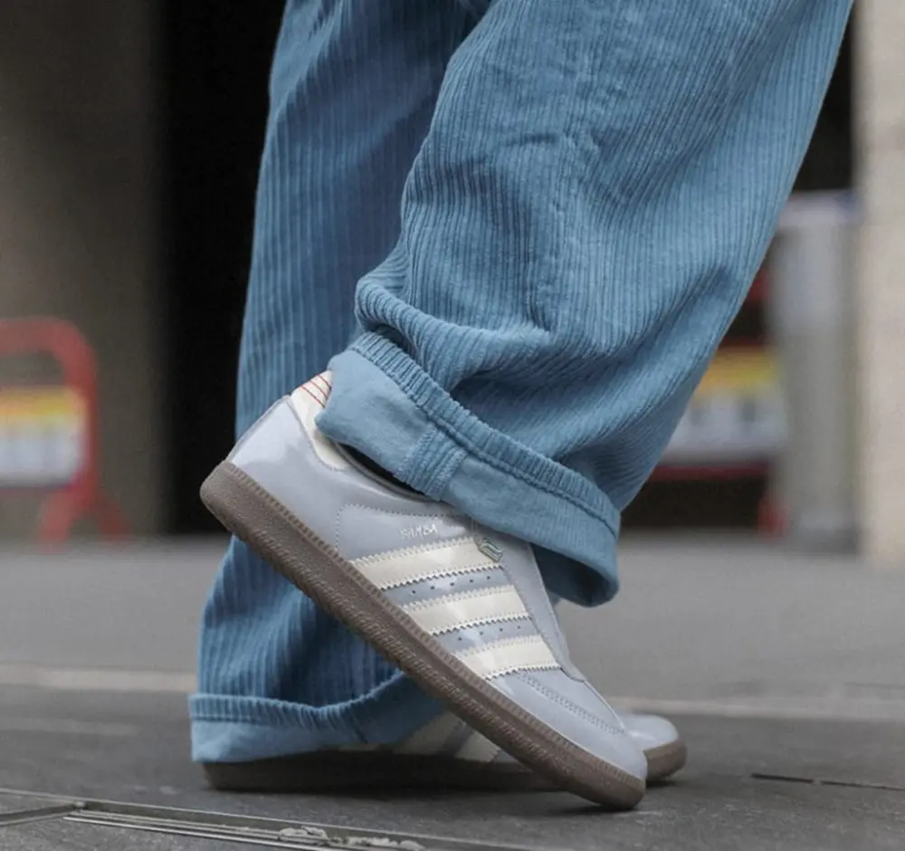 Giày Adidas Samba OG 'Matte Silver Patent' JQ0012 - Ảnh 7