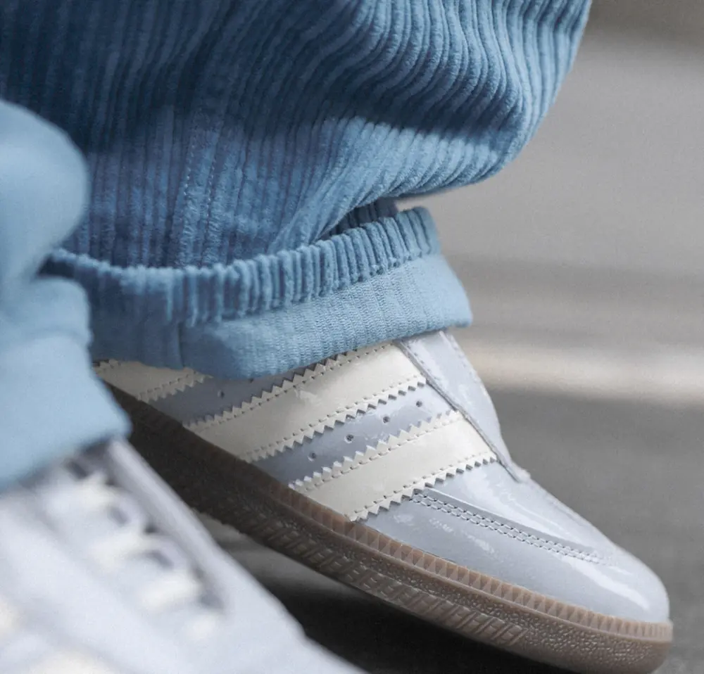 Giày Adidas Samba OG 'Matte Silver Patent' JQ0012 - Ảnh 6