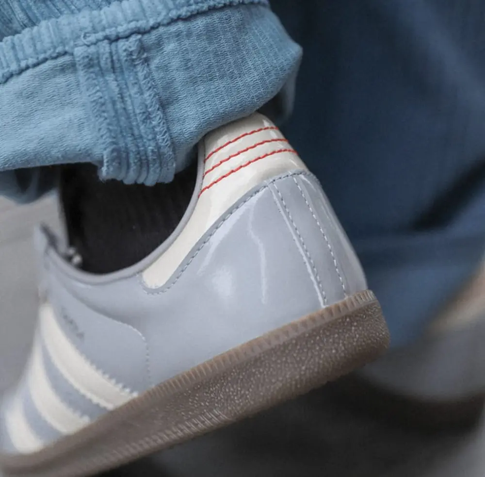 Giày Adidas Samba OG 'Matte Silver Patent' JQ0012 - Ảnh 5