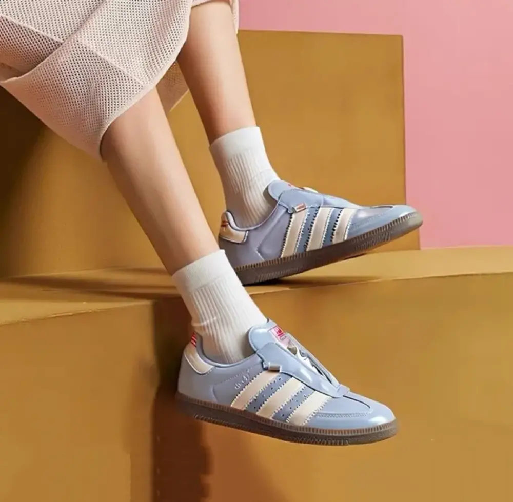 Giày Adidas Samba OG 'Matte Silver Patent' JQ0012 - Ảnh 4