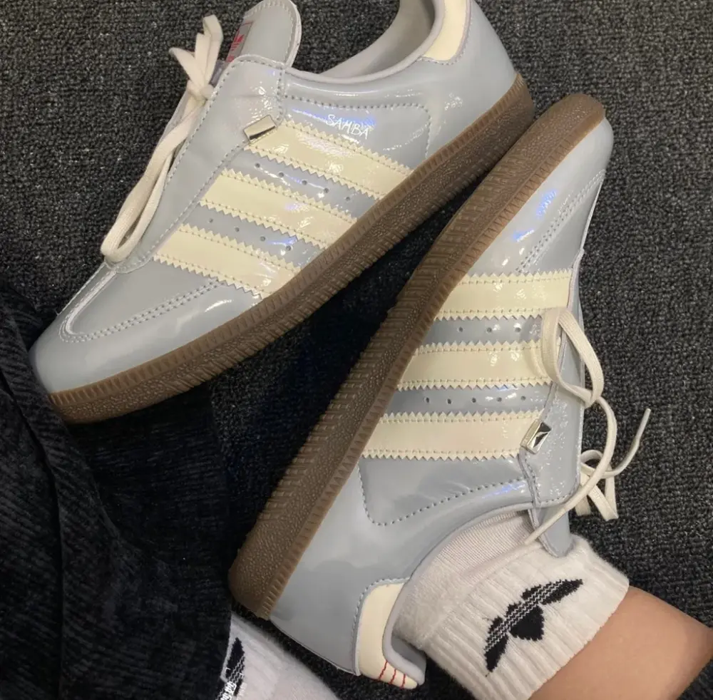 Giày Adidas Samba OG 'Matte Silver Patent' JQ0012 - Ảnh 3