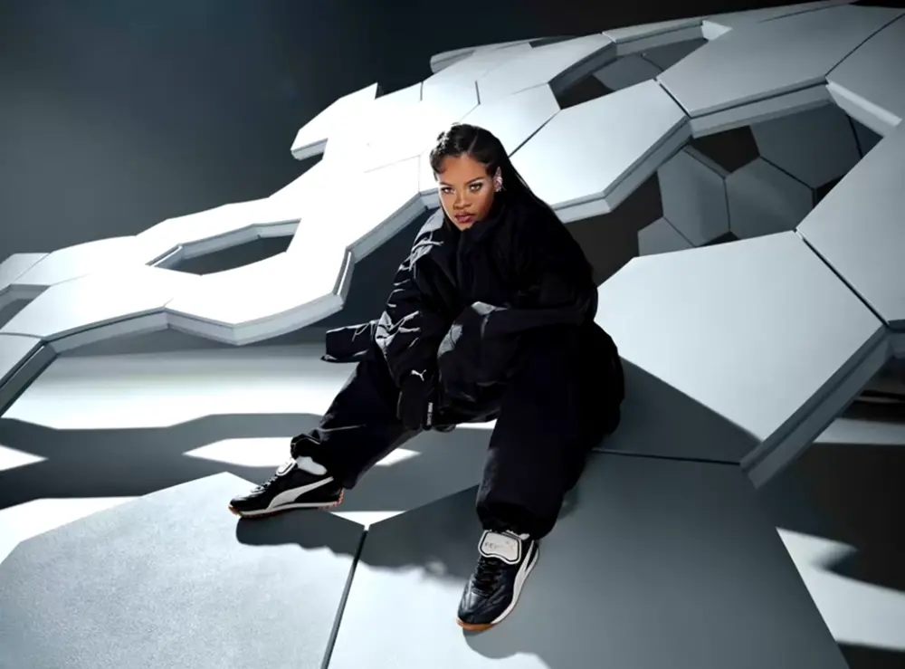 Giày Puma Avanti VL ‘Rihanna Fenty Black’ 398672-01 - Ảnh 4