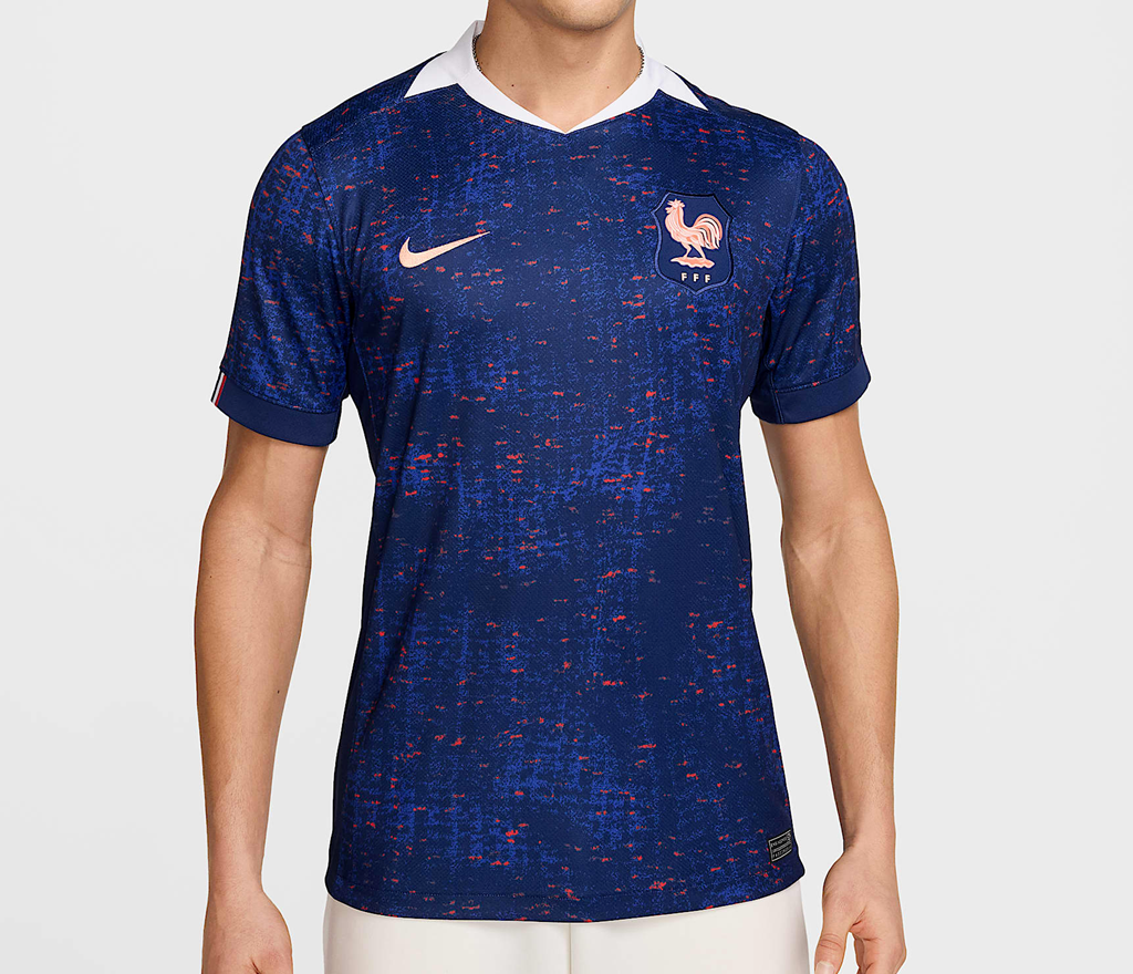Áo Nike France 2025 Home Jersey ‘Blue’ FZ9013-492 - Ảnh 3