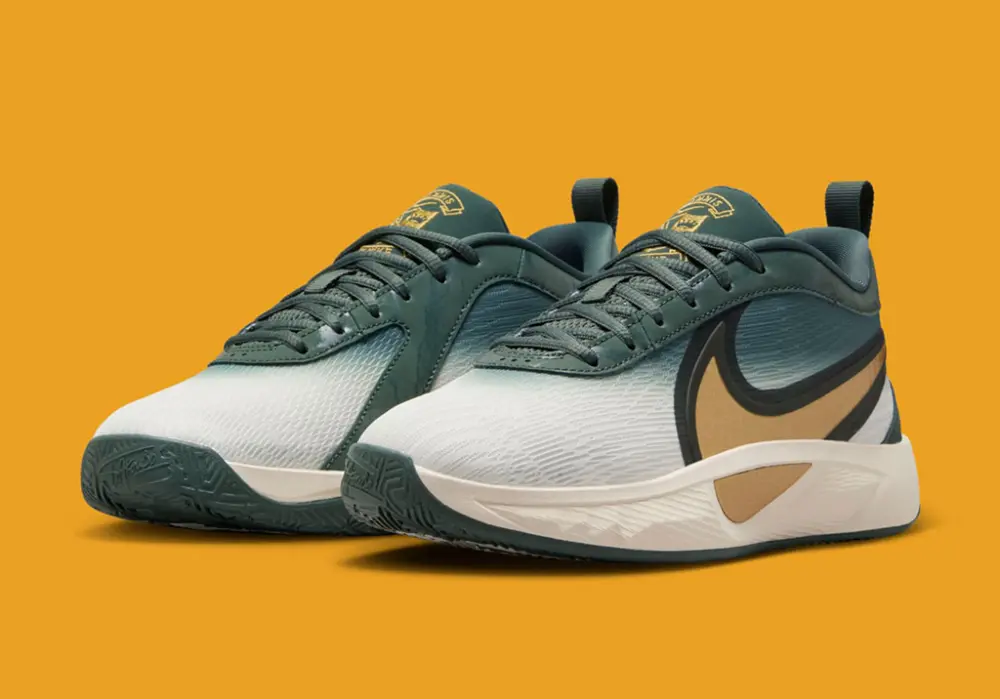 Giày Nike Giannis Freak 6 GS ‘Green Metallic Gold’ FZ7305-300 - Ảnh 4
