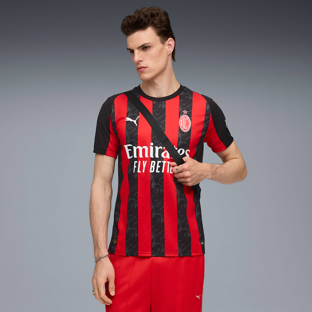 Áo Puma AC Milan 25/26 Home Jersey ‘Red Black’ 779962-01 - Ảnh 3