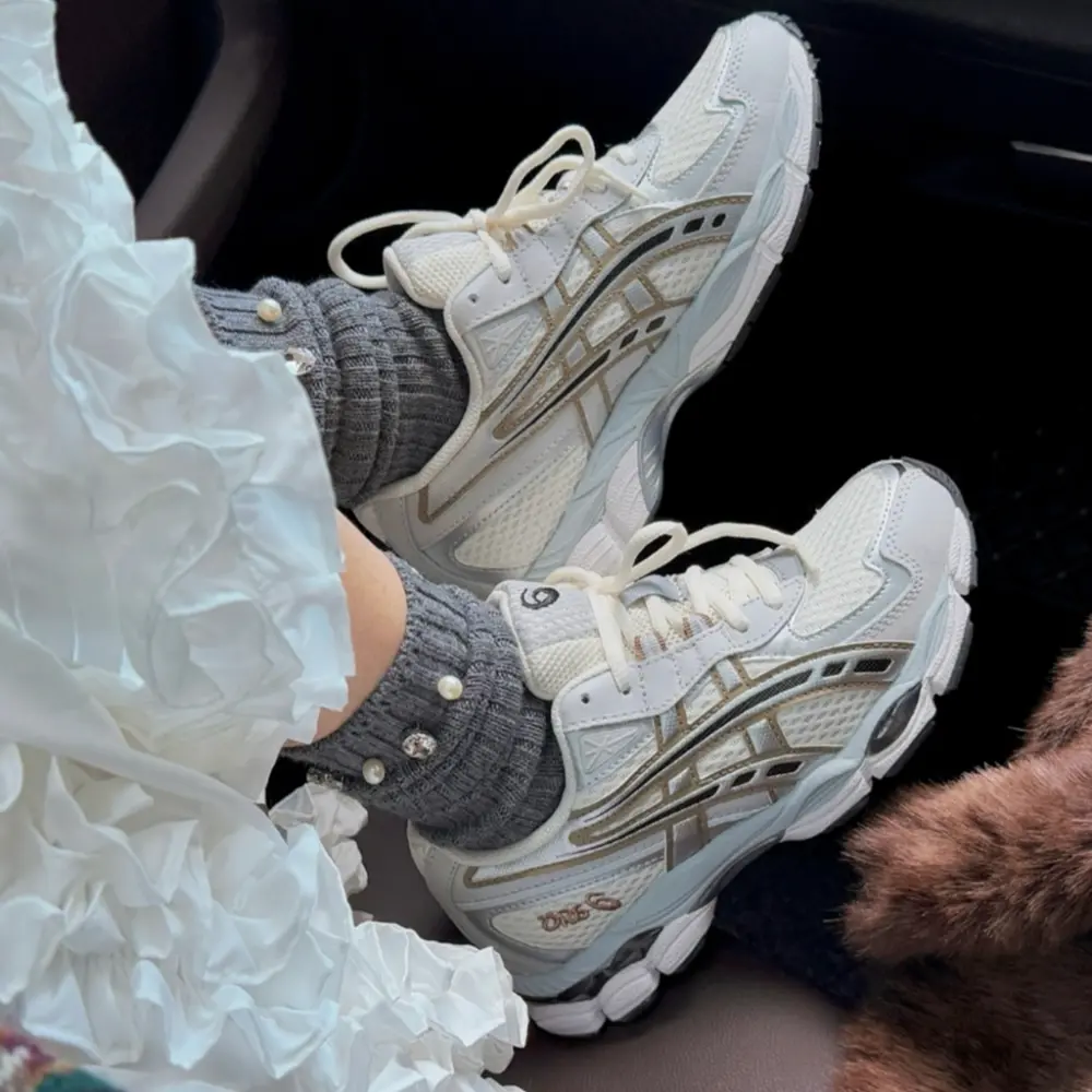 Giày Asics Gel NYC 2055 ‘Cream Pure Silver’ 1203A542-100 - Ảnh 6