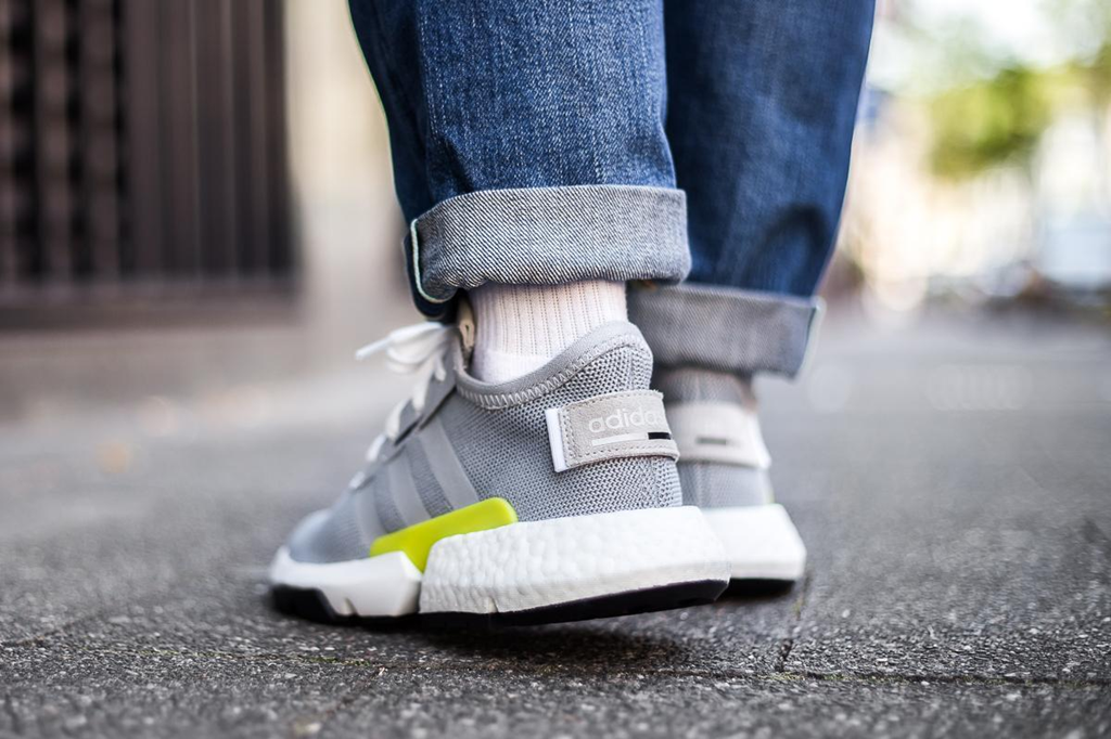 Alternative view of Giày Adidas POD S3.1 'Grey Two Shock Yellow' B37363
