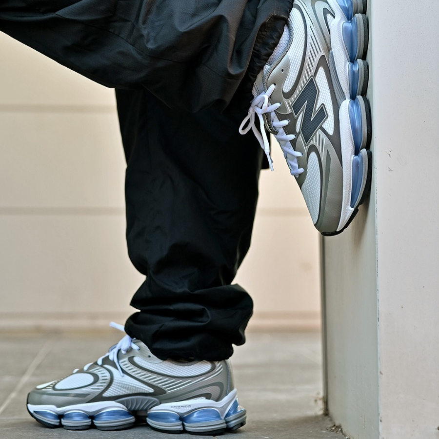 Giày New Balance Abzorb 2000 'White Grey Blue' U2000AA - Ảnh 7