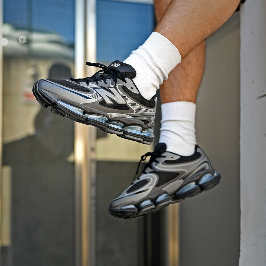 Giày New Balance Abzorb 2000 'White Grey Blue' U2000AA - Ảnh 6