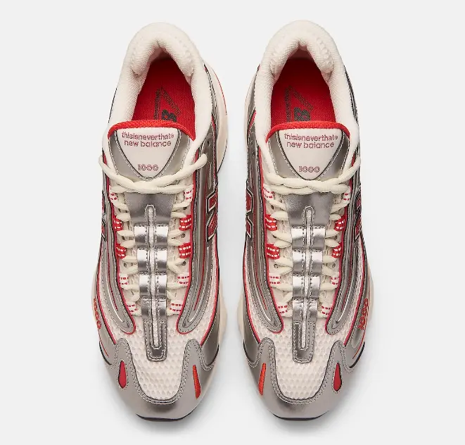 Giày New Balance 1000 thisisneverthat 'Metallic Silver Red' M1000TI - Ảnh 6