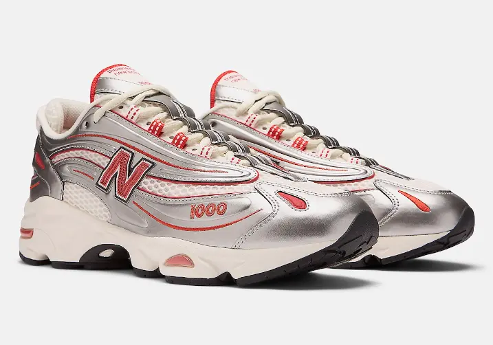 Giày New Balance 1000 thisisneverthat 'Metallic Silver Red' M1000TI - Ảnh 4