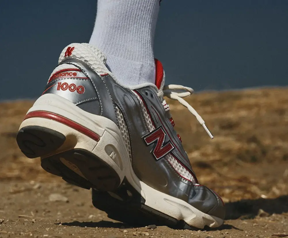 Giày New Balance 1000 thisisneverthat 'Metallic Silver Red' M1000TI - Ảnh 3
