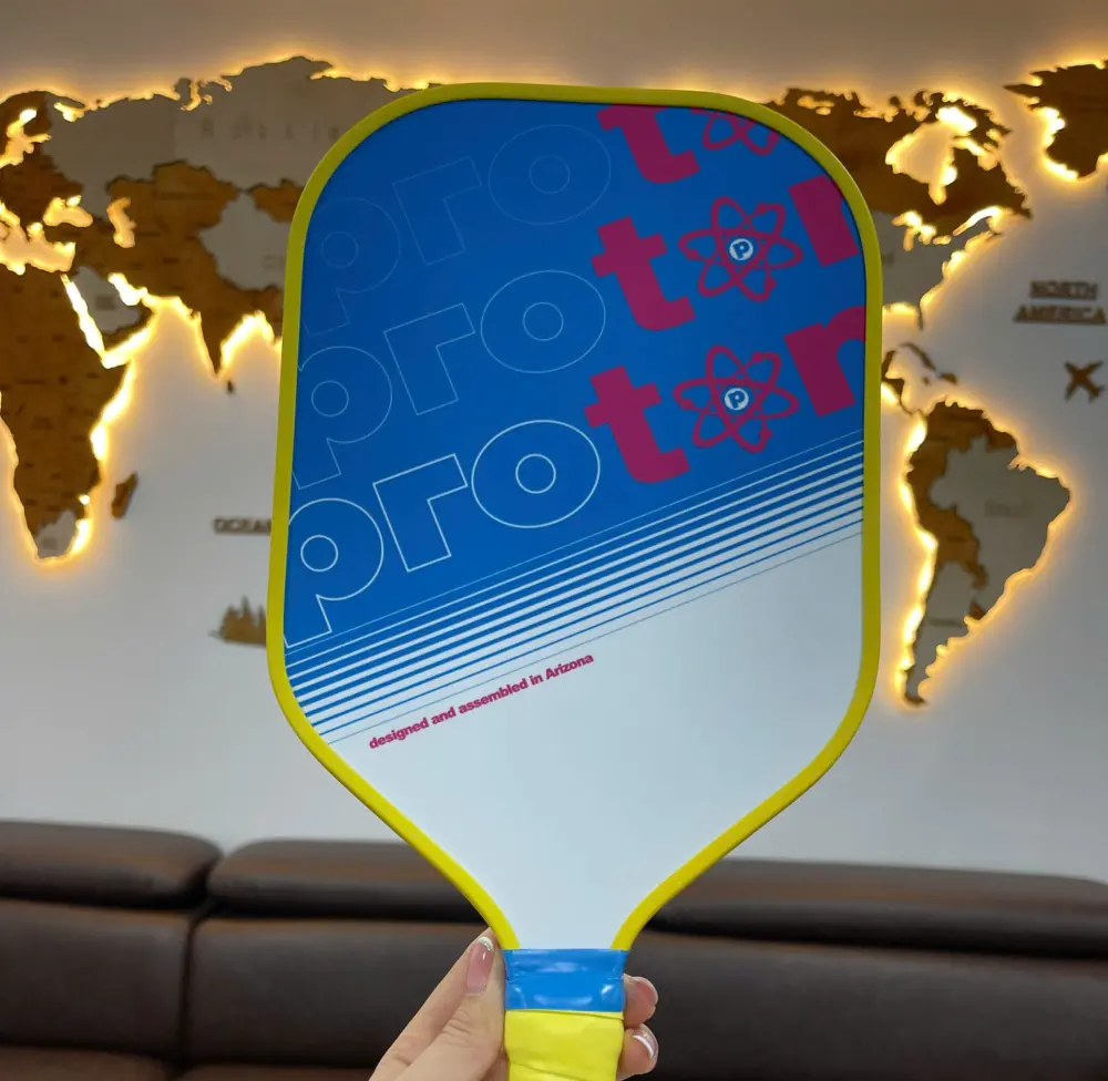 Alternative view of Vợt Pickleball Proton Series One Type B 15mm ‘Yellow Blue’