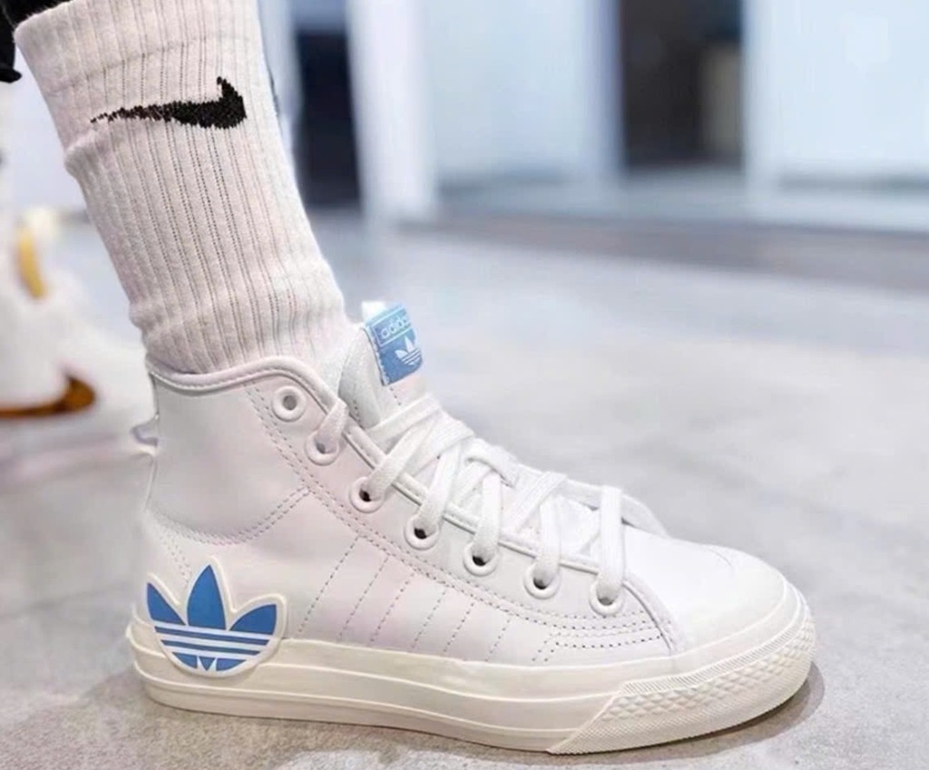 Giày Adidas Originals Nizza Hi DL ‘White’ FX8497 - Ảnh 5