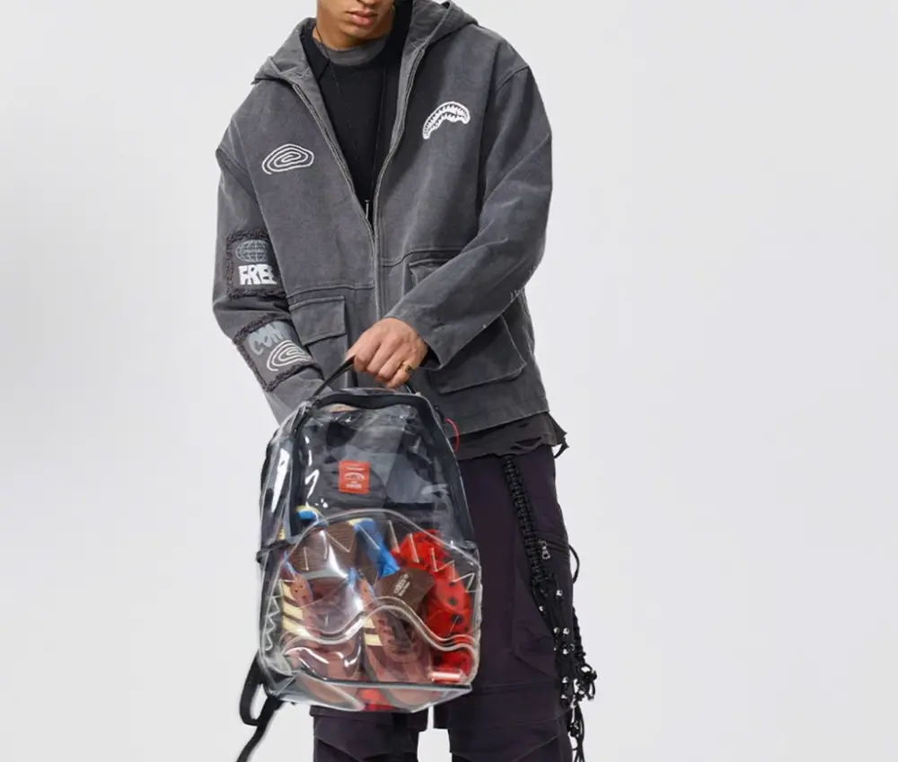 Alternative view of Balo Sprayground Shark Mouth ‘Brown White Clear’ W1035726