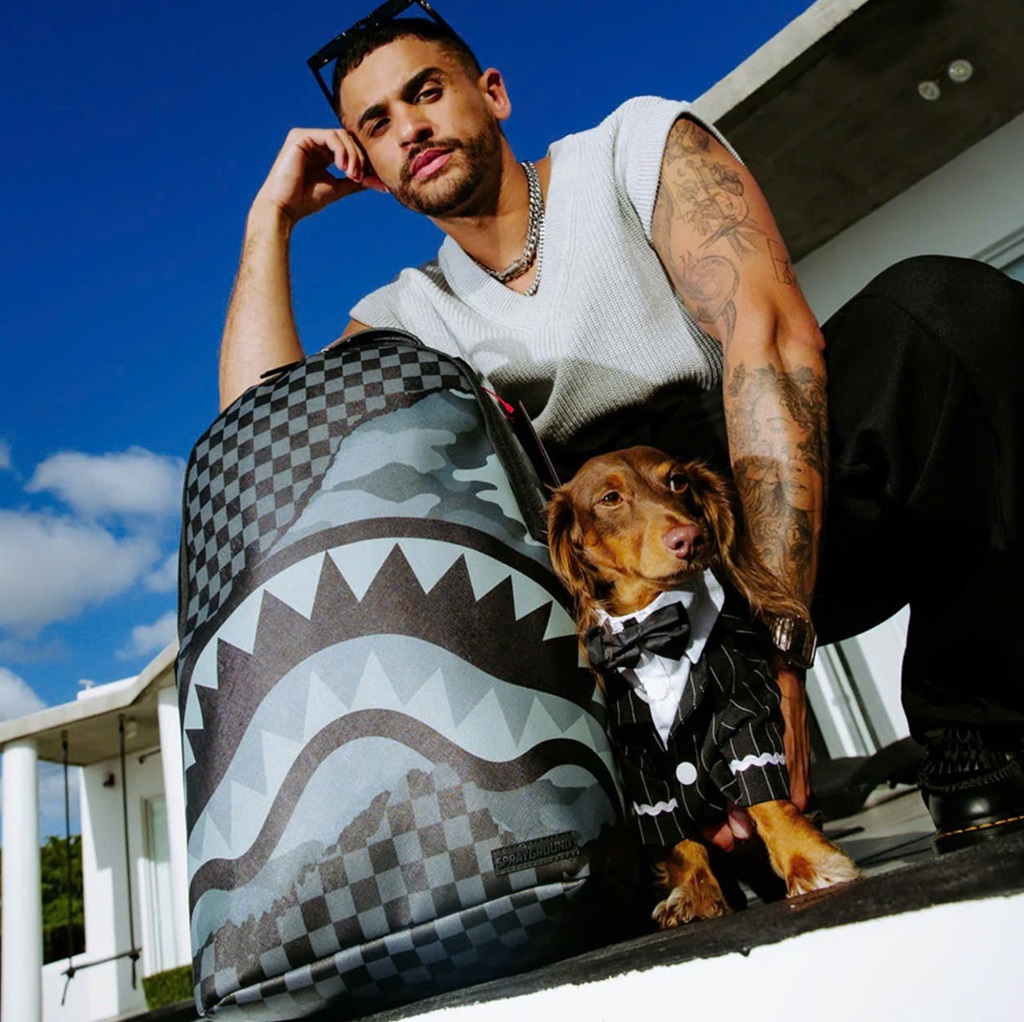 Alternative view of Balo Sprayground Shark Mouth Checkerboard ‘Black’ W1045704