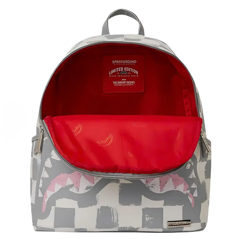 Balo Sprayground Shark Mouth Medium ‘Grey’ 910B6900NSZ - Ảnh 4
