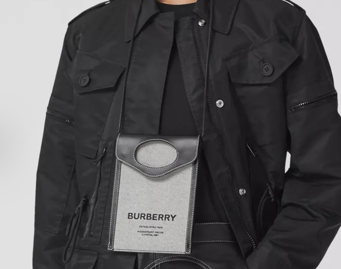 Alternative view of Túi Burberry Crossbody Phone Bag ‘Grey’ 80400911