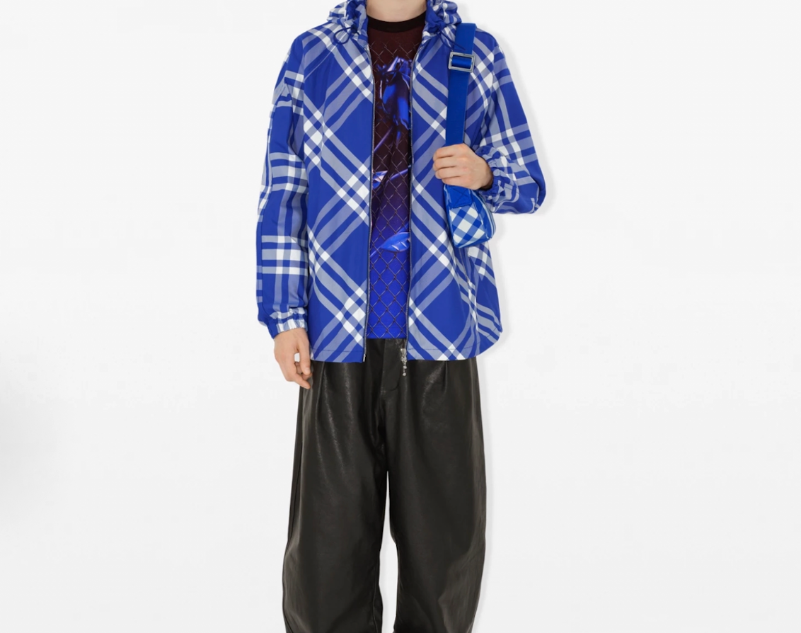 Alternative view of Túi Burberry Embroidered Crossbody Bag ‘Blue’ 80777711