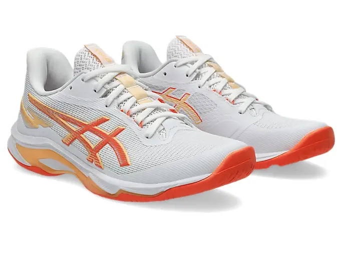Giày Asics Netburner Ballistic FF 4 ‘White Vivid Coral’ 1052A083-101 - Ảnh 2