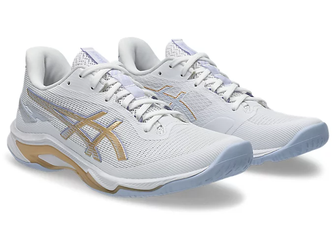 Giày Asics Netburner Ballistic FF 4 ‘White Champagne’ 1052A083-102 - Ảnh 2