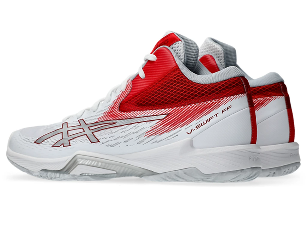Alternative view of Giày Asics V-Swift FF MT 4 ‘White Classic Red’ 1053A064-101