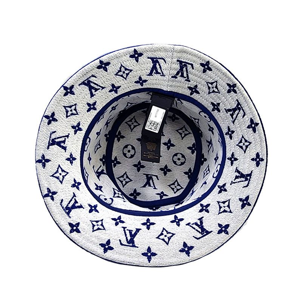 Mũ Louis Vuitton LV Match Bucket Hat ‘Blue’ M77760 - Ảnh 4