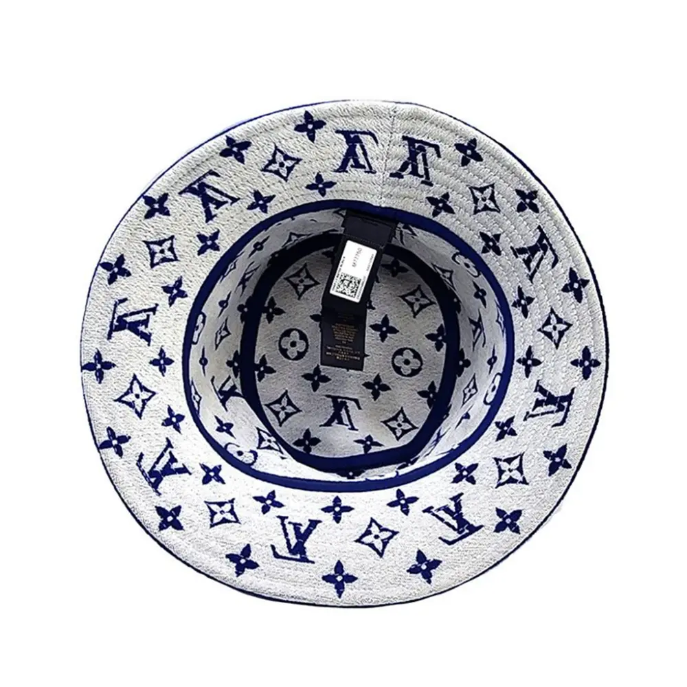 Mũ Louis Vuitton LV Match Bucket Hat ‘Blue’ M77760 - Ảnh 4