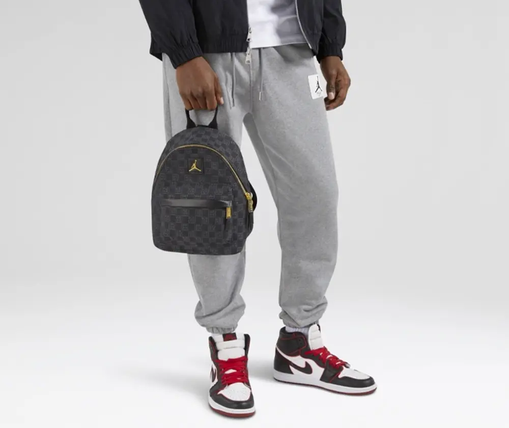 Ba Nike Monogram Mini Backpack ‘Black’ 7A0761-023 - Ảnh 3