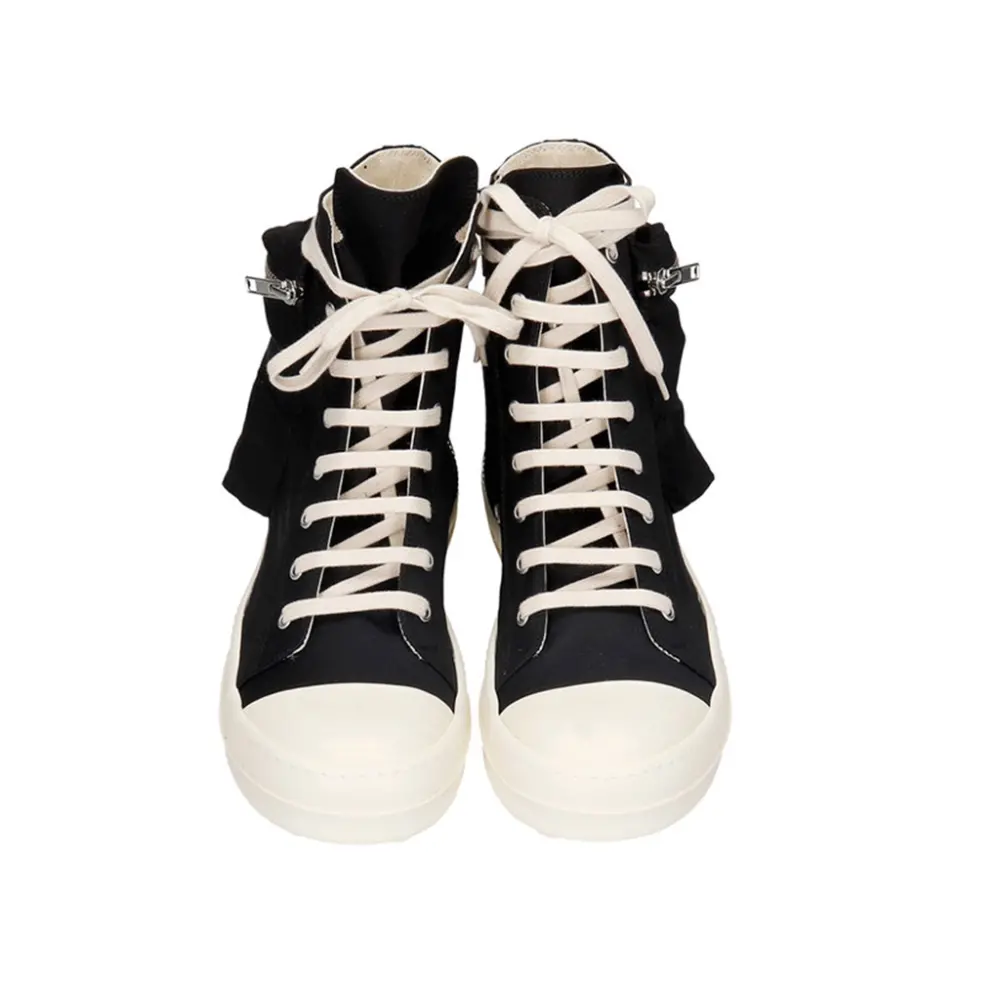 Giày Rick Owens Black High Top Sneakers DU21S2801 - Ảnh 4