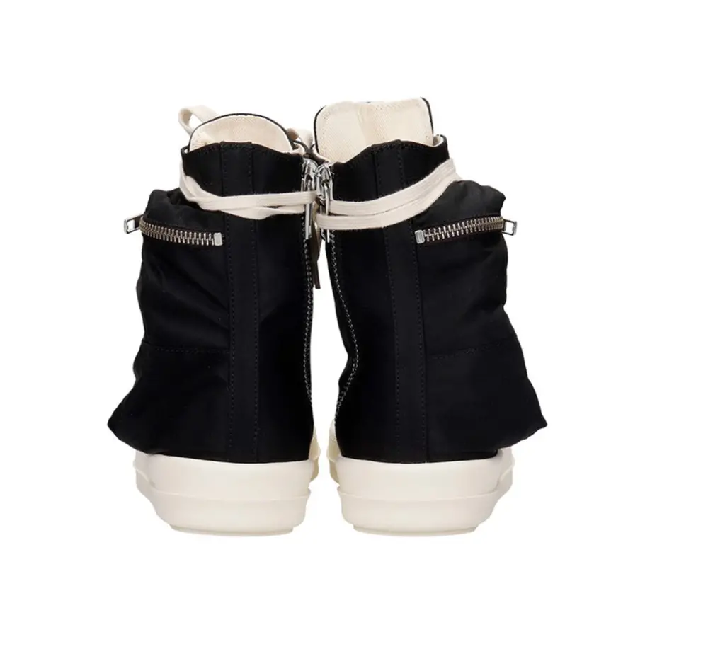 Giày Rick Owens Black High Top Sneakers DU21S2801 - Ảnh 3