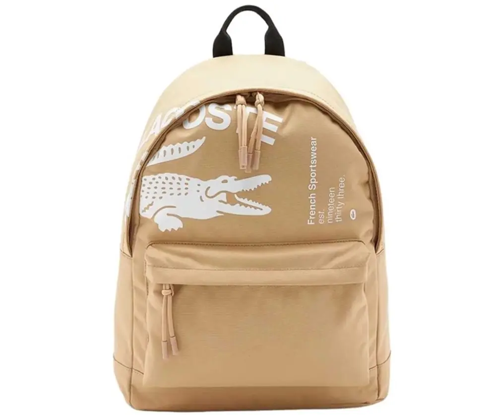Balo Lacoste Contrast Branded Backpack ‘Beige’ NH4042NZ-K86