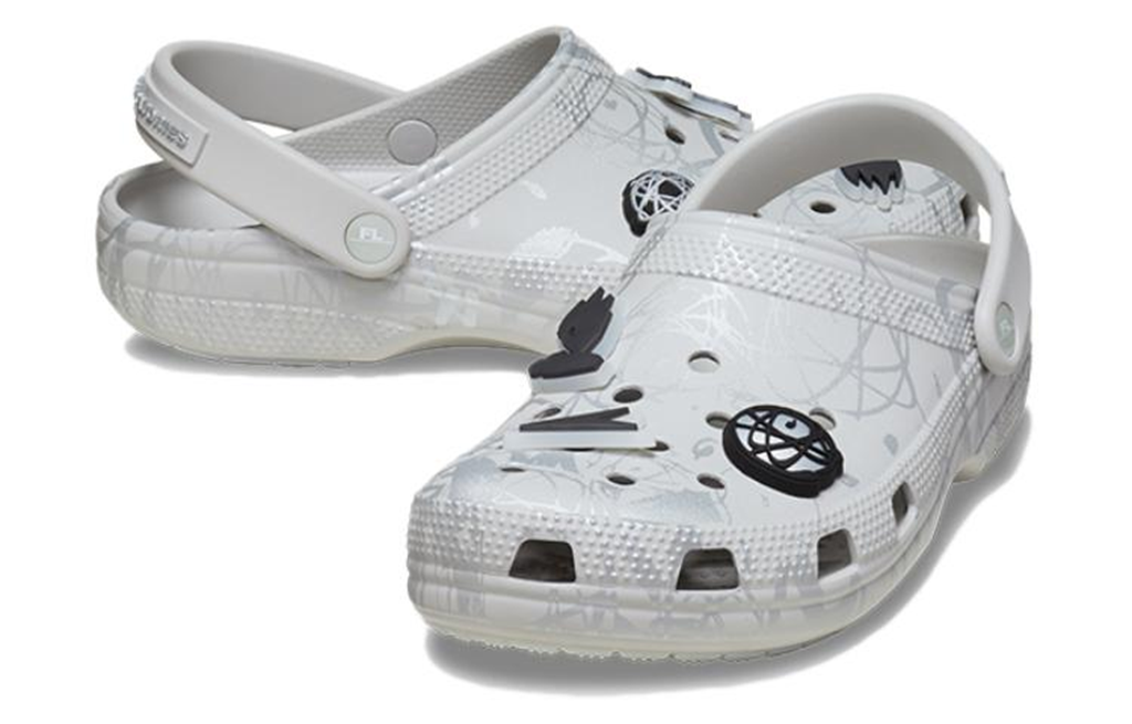 Dép Crocs Classic Clog x Futura Laboratories ‘Pearl White’ 209622-101 - Ảnh 7