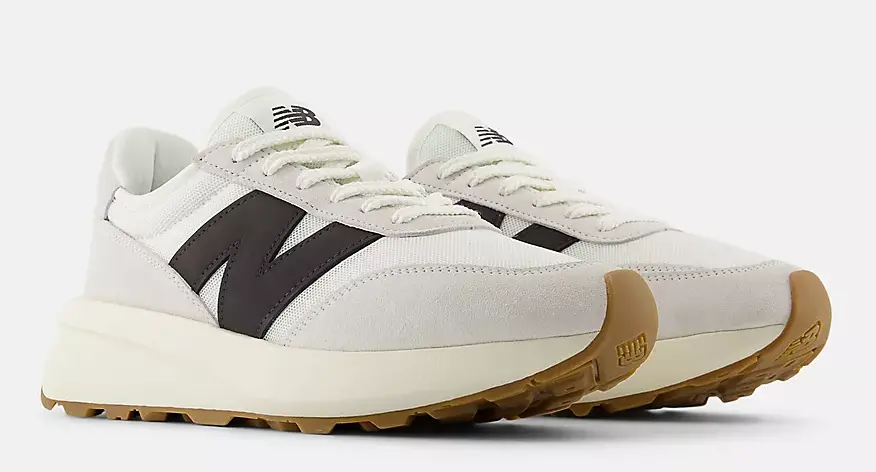 Giày New Balance 370 ‘Sea Salt Black Cement’ U370CA - Ảnh 3