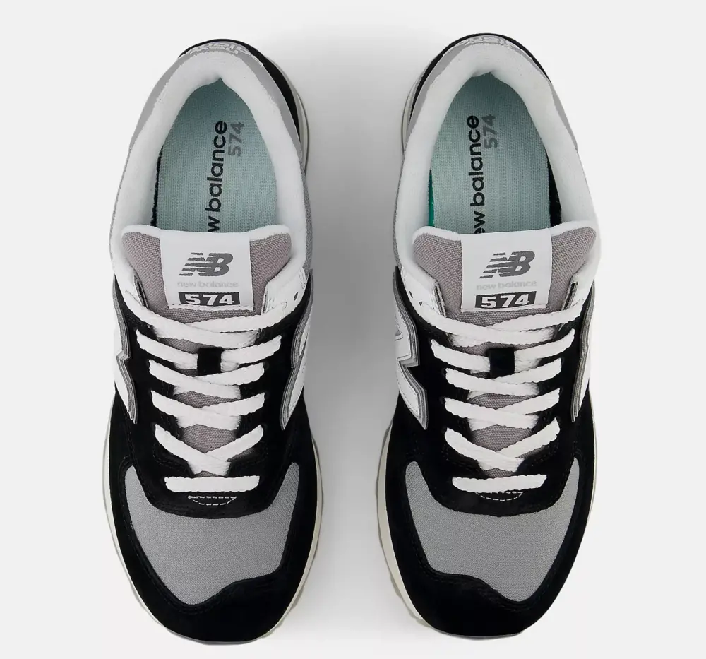Giày New Balance 574 ‘Black White’ U574PBB - Ảnh 4