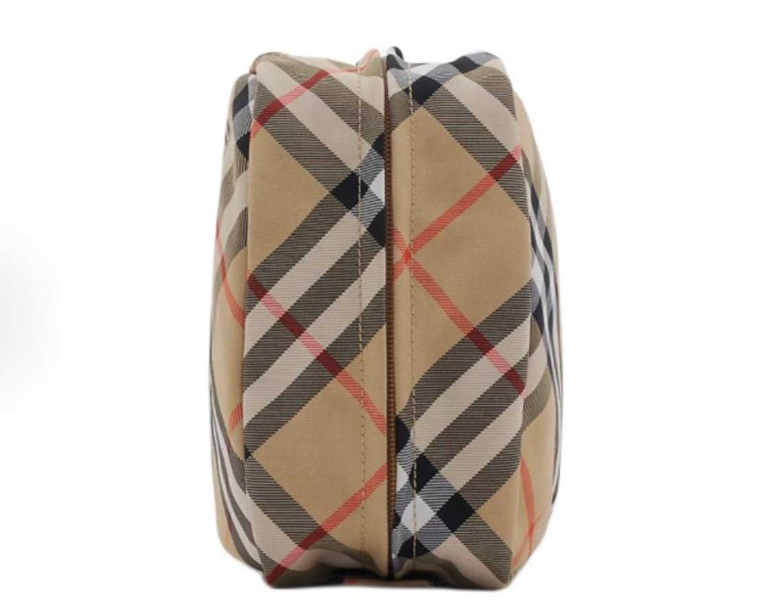 Túi Burberry Check Travel Pouch ‘Beige’ 80927071 - Ảnh 4