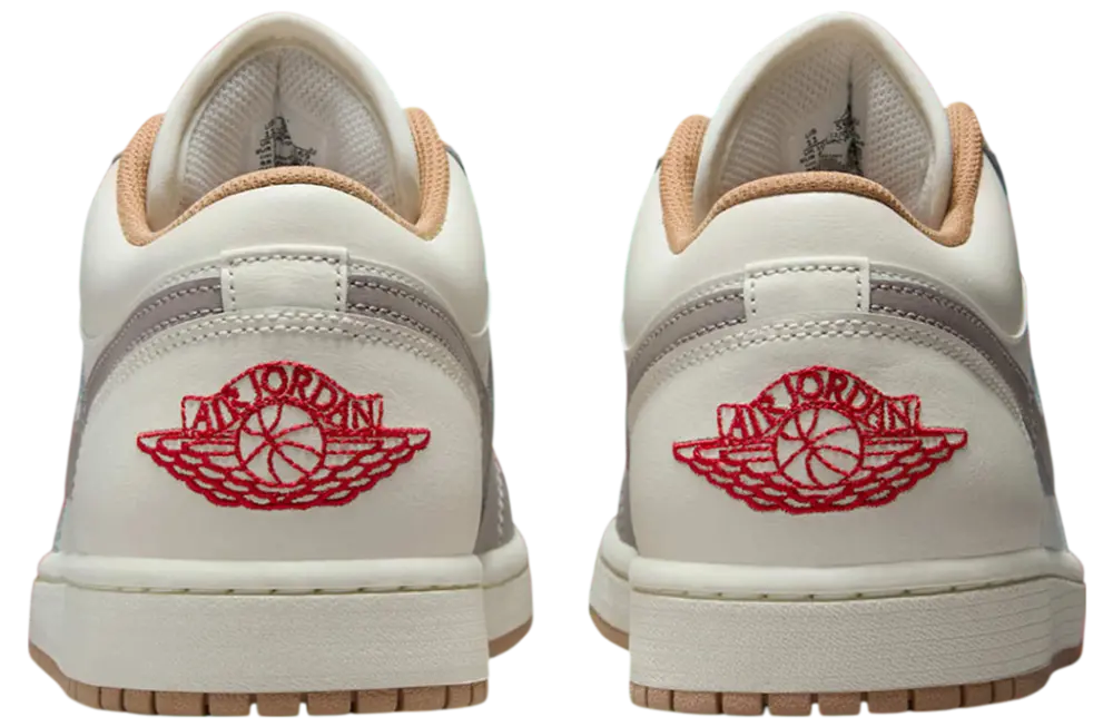 Giày Nike Air Jordan 1 Low ‘Red College Grey’ 553558-169 - Ảnh 6