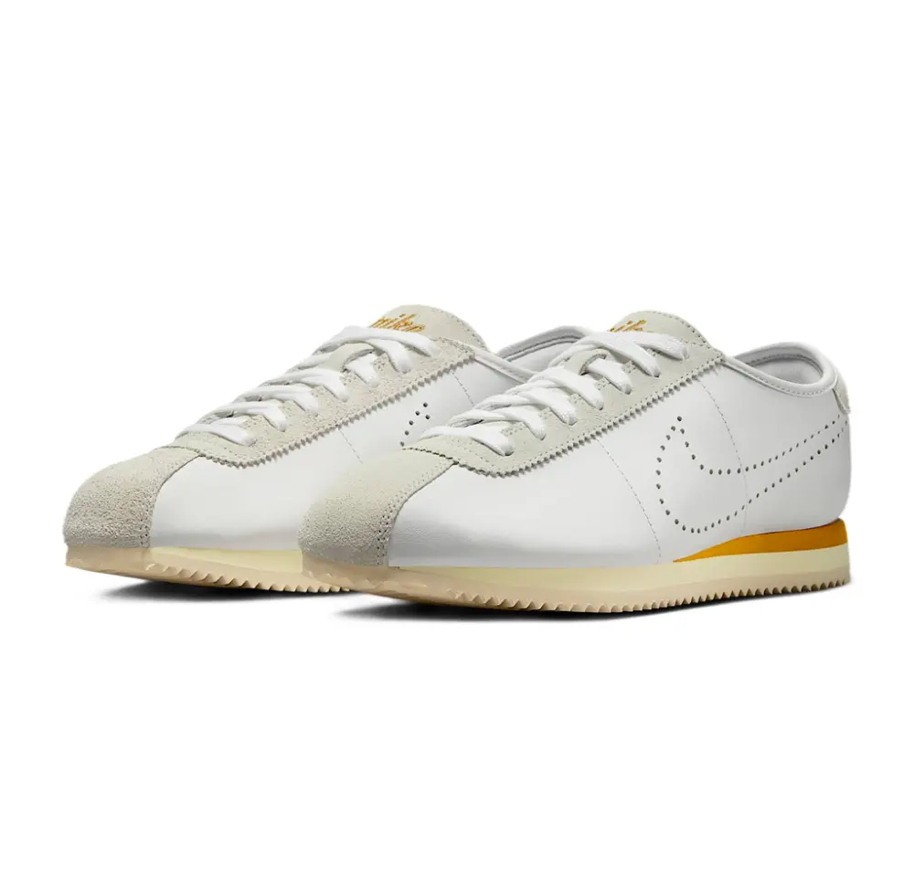Giày Nike Cortez ‘White Bronze Perforated Swoosh’ HQ1841-100 - Ảnh 4