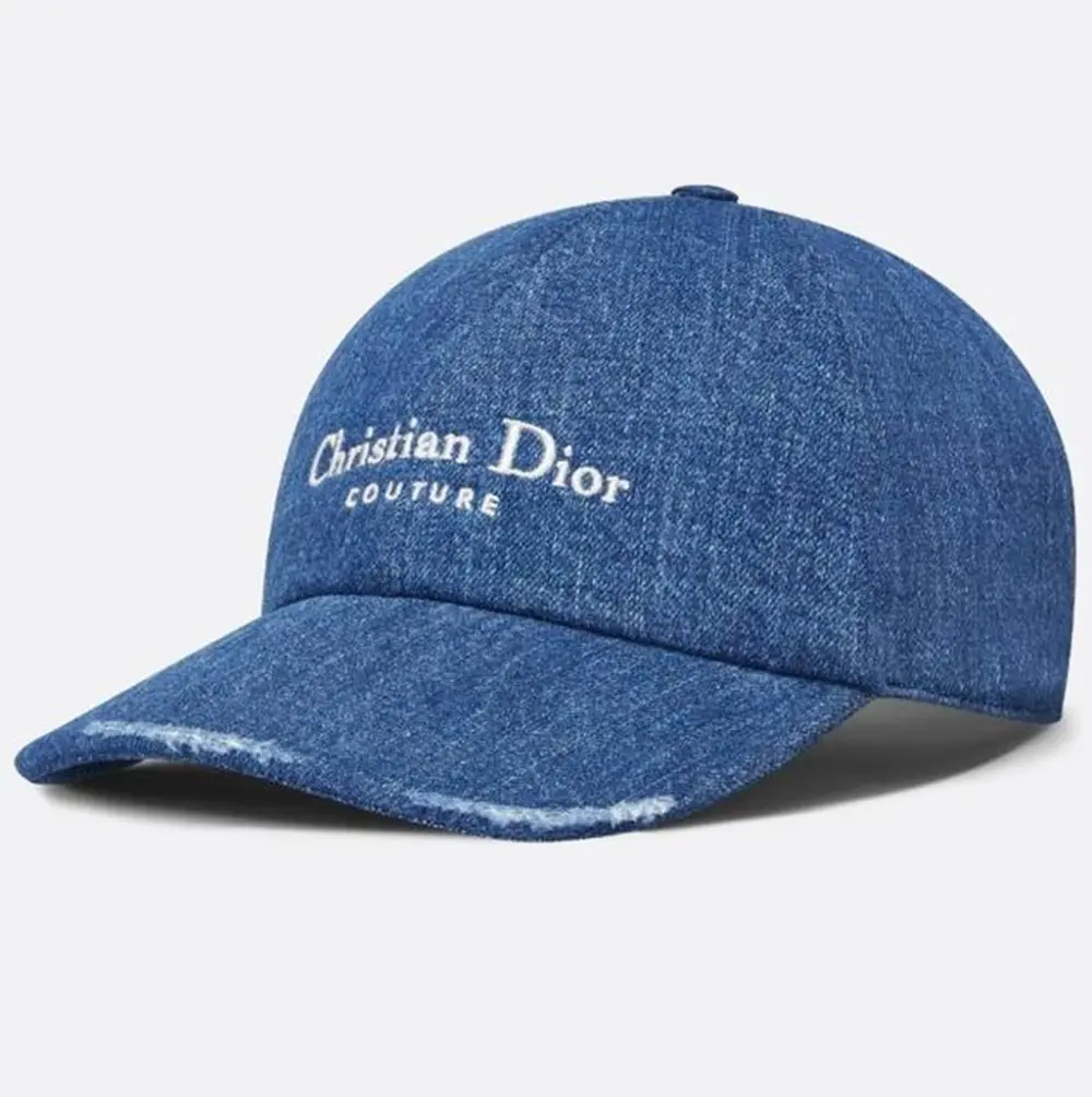 Mũ Dior Logo Embroidered Hat 'Denim' 443C910AY556-C585 - Ảnh 3