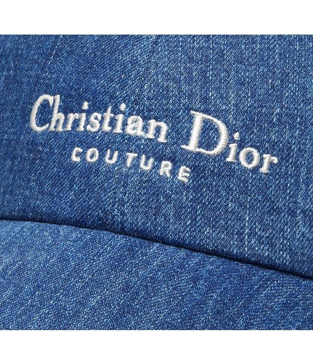 Alternative view of Mũ Dior Logo Embroidered Hat 'Denim' 443C910AY556-C585
